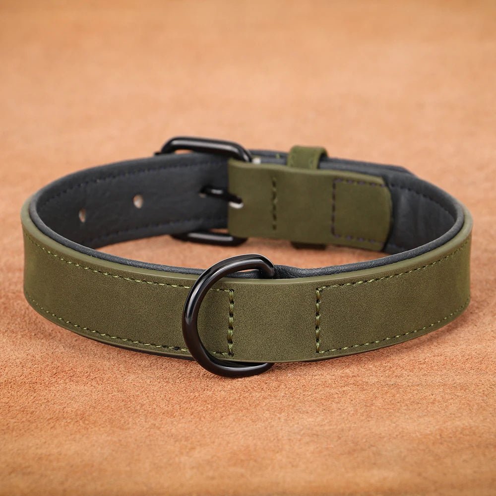 Collier chien cuir - Dognpuppytoys