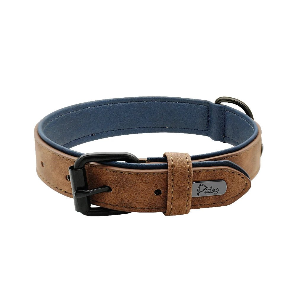 Collier chien cuir - Dognpuppytoys