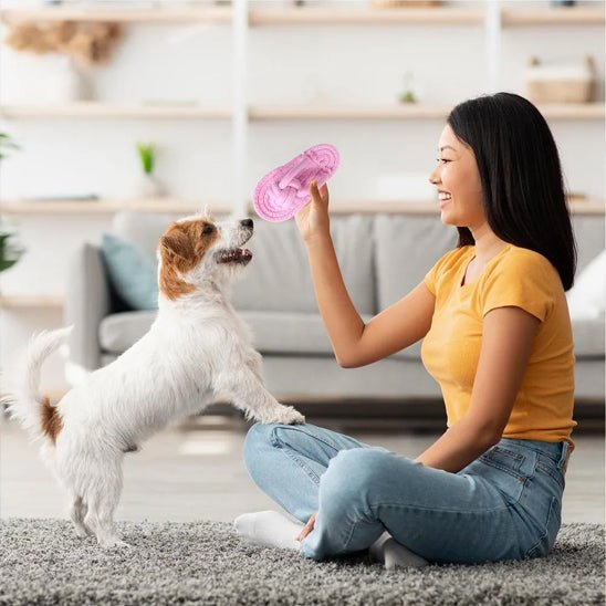 jouet pour chien - MiniTongâą | Sandale en corde anti - stress - Dognpuppytoys