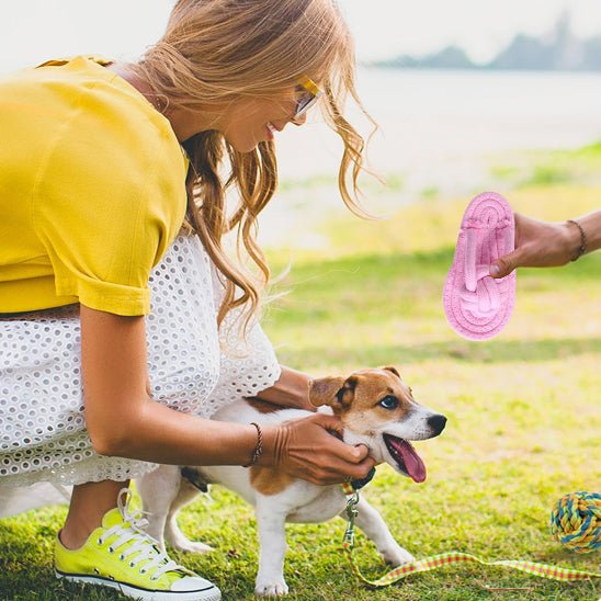 jouet pour chien - MiniTongâą | Sandale en corde anti - stress - Dognpuppytoys