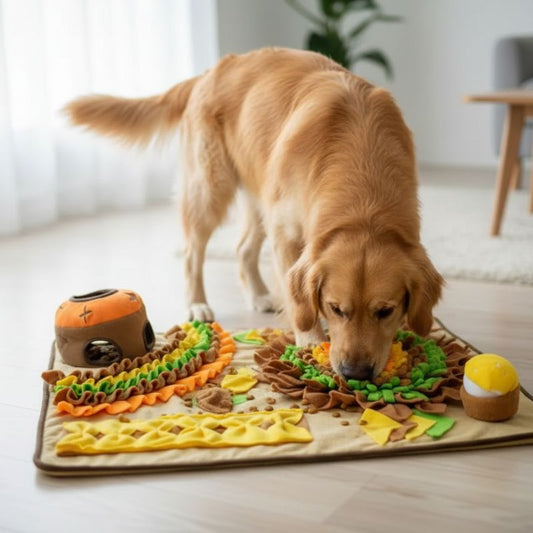 Tapis à renifler SniffSafari™ | Le jeu de recherche idéal pour occuper et apaiser votre chien - Dognpuppytoys