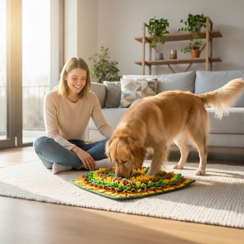 Tapis à renifler SniffSafari™ | Le jeu de recherche idéal pour occuper et apaiser votre chien - Dognpuppytoys