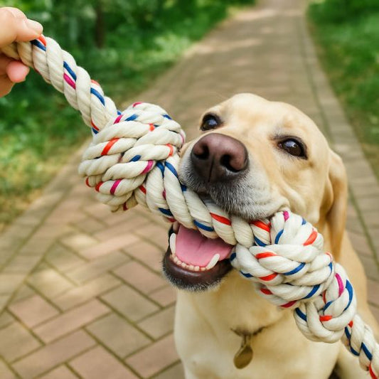 jouet pour chien indestructible IronRope™ - Corde Ultra - Résistante pour Chien - Dognpuppytoys