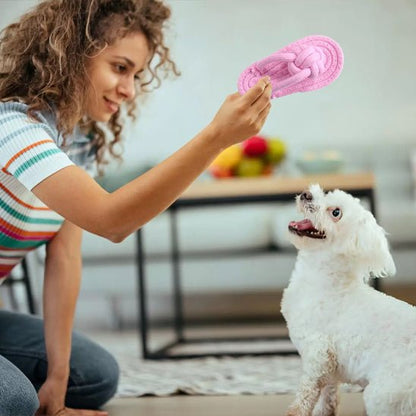 jouet pour chien - MiniTong™ | Sandale en corde anti - stress - Dognpuppytoys