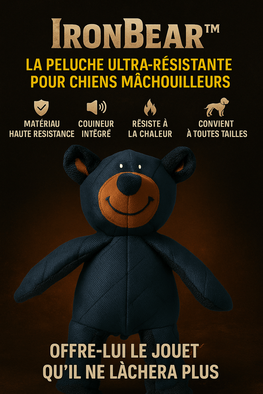 peluche chien - IronBear™ – La peluche qui ne rend jamais les arme - Dognpuppytoys