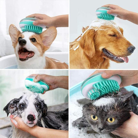 BrossyDog™ - Brosse de bain pour animaux 2 en 1 | chien - Dognpuppytoys